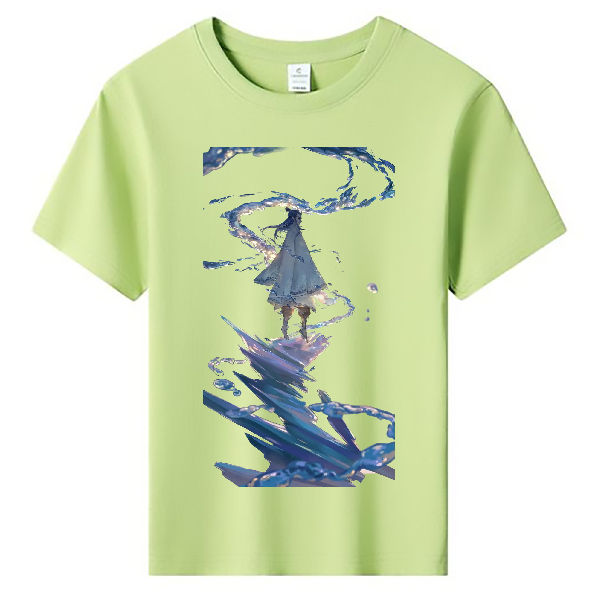 （画像用） Ne Zha 2 ナタ 魔童の大暴れ 綿100％キッズTシャツ（フロントプリント）